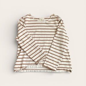 Sézane Colette Marinière Striped Shirt in Carmel Women’s Size M